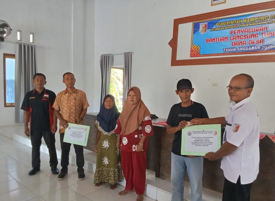 Kampung Lingai Salurkan BLT DD Periode Pertama   Tahun 2025   